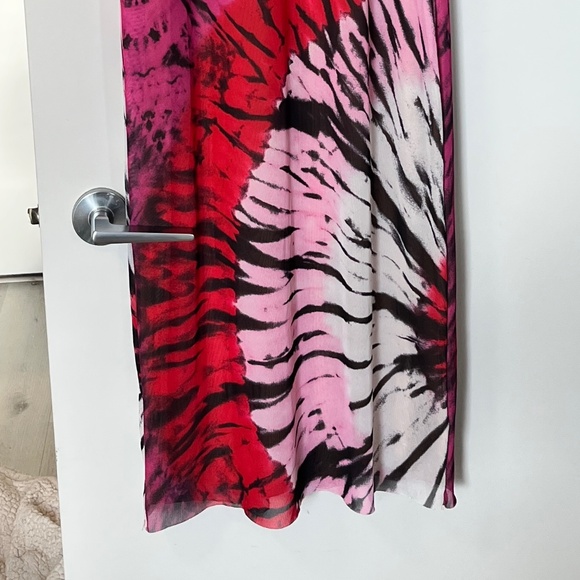 Sleeveless mesh dress with collar fully lined - Picture 10 of 12